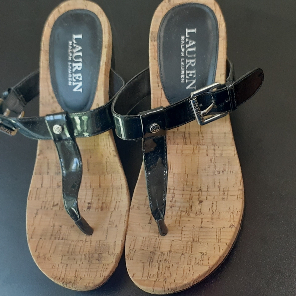 Lauren Ralph Lauren Black Sandals